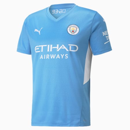 Man City Home Replica Men's Jersey 21/22, Team Light Blue-Puma White, small-PHL