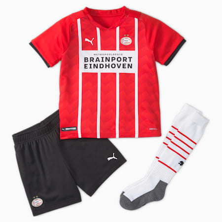 PSV Home Youth Football Mini Kit 21/22, High Risk Red-Puma White, small-GBR