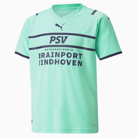 PSV Third Replica Youth Jersey 21/22, Green Glimmer-Astral Aura, small-GBR