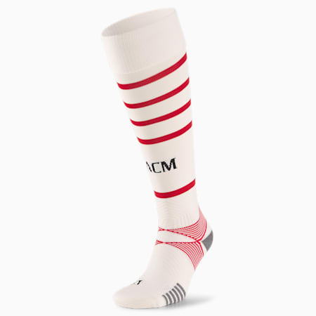 Chaussettes de football à rayures horizontales ACM Replica homme, Afterglow-Tango Red, small