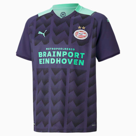 PSV Away Replica Youth  Jersey, Astral Aura-Green Glimmer, small-GBR
