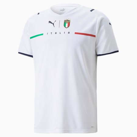 FIGC Away Men's Replica Jersey, Puma White-Peacoat, small-GBR