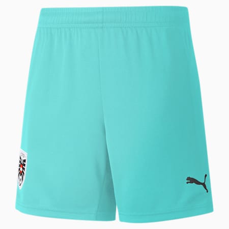 Shorts Austria Away Replica Youth, Blue Turquoise, small