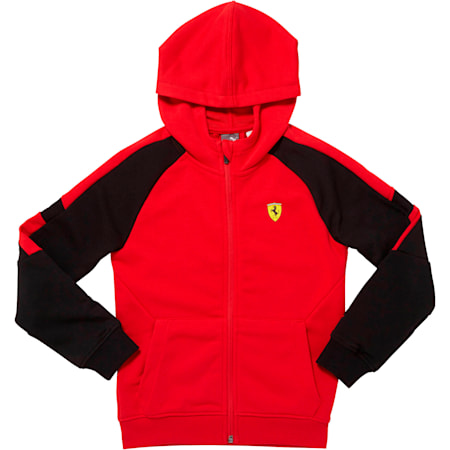 Scuderia Ferrari Boys' Full Zip Hoodie JR | PUMA US