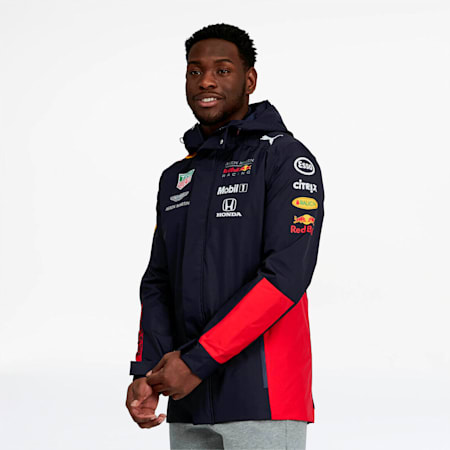 Red Bull Racing Team Men's Hooded Rain Jacket | PUMA US