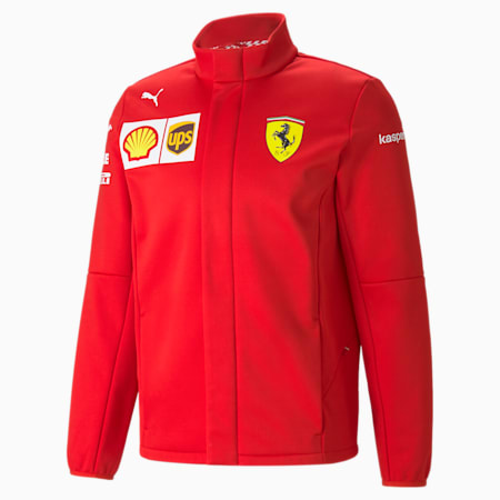 Ferrari Team Men's Softshell Jacket, Rosso Corsa, small-GBR