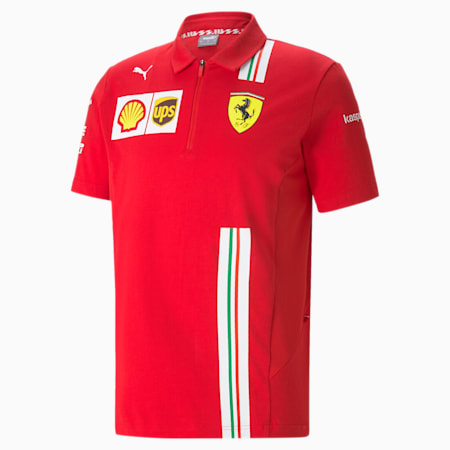 Ferrari Team Men's Polo, Rosso Corsa, small-PHL