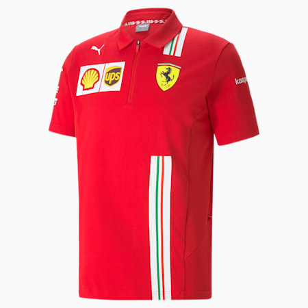 Ferrari Team Men's Polo, Rosso Corsa, small-SEA