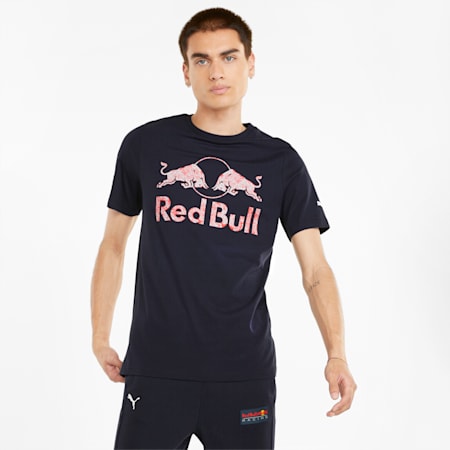 T-shirt con logo dei due tori Red Bull Racing uomo, NIGHT SKY, small