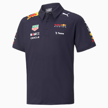 Red Bull Racing Team Youth Polo Shirt, NIGHT SKY, small