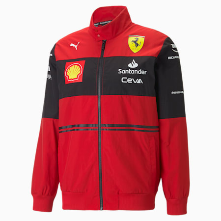 Scuderia Ferrari Team Men's Summer Jacket, Rosso Corsa, small