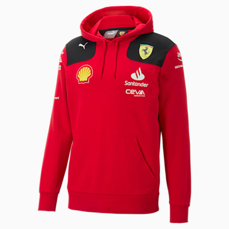 Scuderia Ferrari Men's Team Hoodie, Rosso Corsa, small-AUS