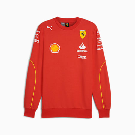 Scuderia Ferrari 2024 Replica Collection Men's Team Sweatshirt, Burnt Red, small-AUS