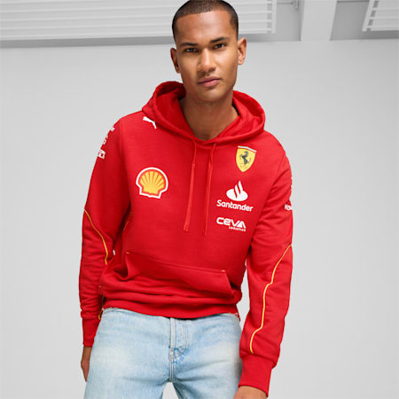 Scuderia Ferrari-team hoodie voor heren, Burnt Red, small