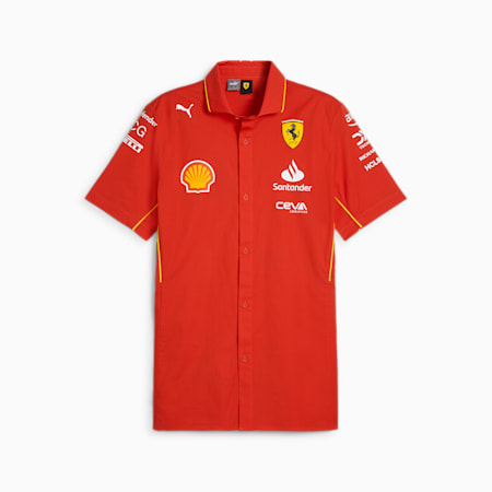 Scuderia Ferrari 2024 Replica Collection Men's Team Shirt, Burnt Red, small-AUS