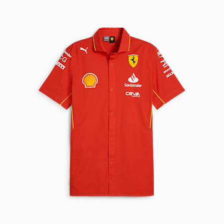 Scuderia Ferrari 2024 Replica Collection Team Shirt Men, Burnt Red, small-SEA