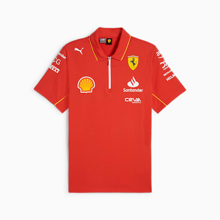 Polo Scuderia Ferrari Team da uomo, Burnt Red, small