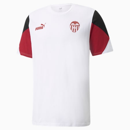 Camiseta de fútbol para hombre FtblCulture del Valencia CF, Puma White-Puma Black, small