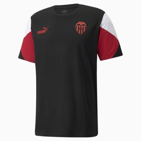 T-shirt da calcio Valencia CF FtblCulture uomo, Puma Black-Puma White, small