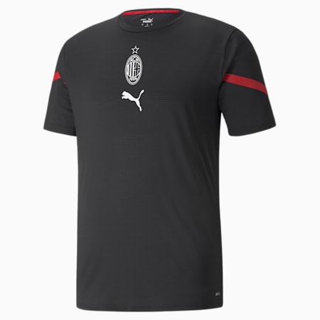 Camiseta AC Milan Prematch Hombre, Puma Black-Tango Red, small
