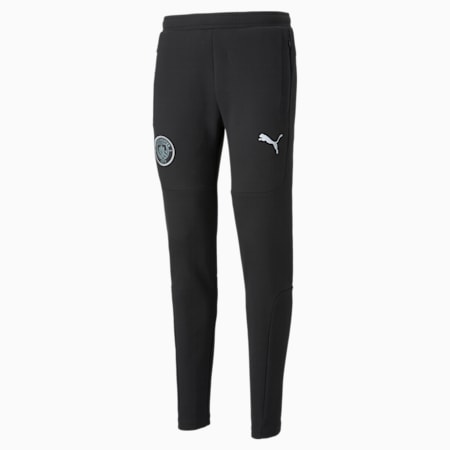 Man City Casuals Men's Football Sweatpants, Cotton Black, small