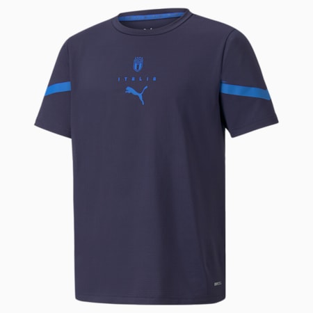 Camiseta prepartido juvenil PUMA x FIRST MILE de la FIGC, Peacoat-Team Power Blue, small
