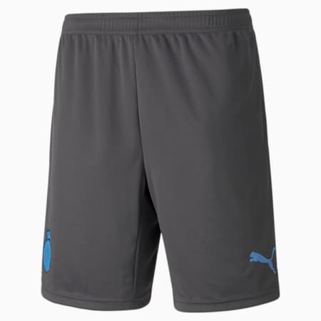 Girona Replica Men's Football Shorts, Asphalt-Puma Black-Team Light Blue, small