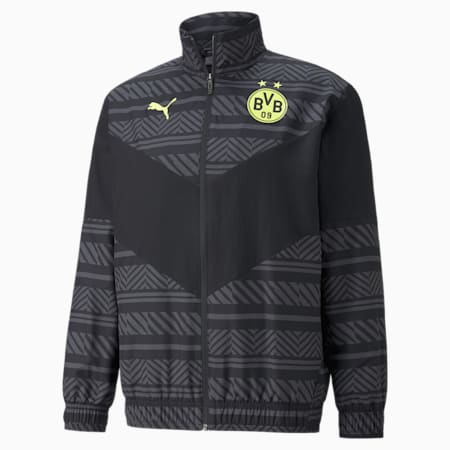 BVB 프리매치 자켓/BVB Prematch Jacket, Puma Black-Safety Yellow, small-KOR