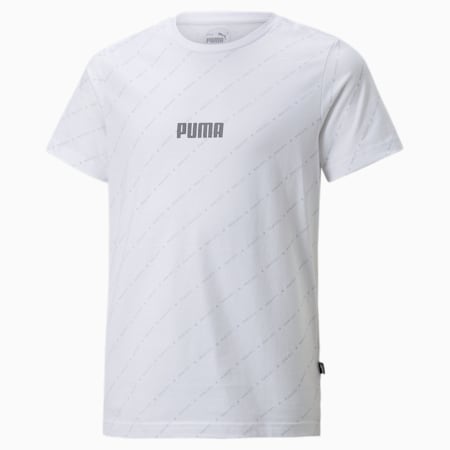 T-Shirt de Football Man City FtblLegacy Enfant et Adolescent, Puma White, small