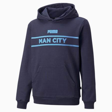 Man City FtblLegacy Jugend Hoodie, Peacoat-Team Light Blue, small