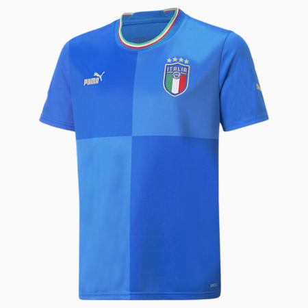 Italy Home 22/23 Replica Jersey Youth, Ignite Blue-Ultra Blue, small