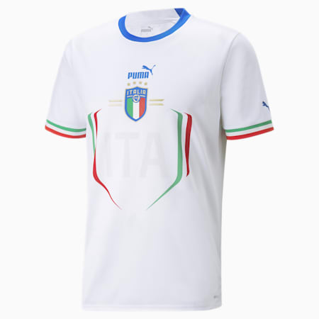 Replika koszulki wyjazdowej Włochy 22/23 dla mężczyzn, Puma White-Ultra Blue, small