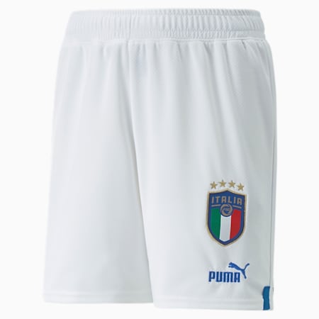 Italy 22/23 Replica Shorts Youth, Puma White-Ignite Blue, small-DFA