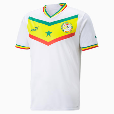 قميص جيرسيه للرجال Senegal Home 22/23 Replica, Puma White-Pepper Green, small-DFA