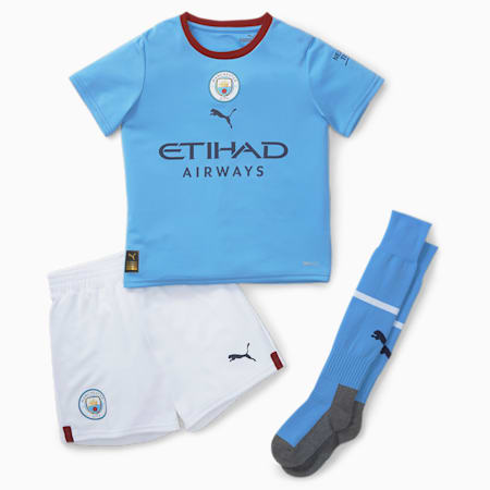 Manchester City F.C. Home 22/23 Mini Kit, Team Light Blue-Intense Red, small-SEA