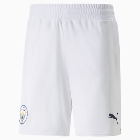 Manchester City F.C. Men's Replica Shorts, Puma White-Intense Red, small-IND