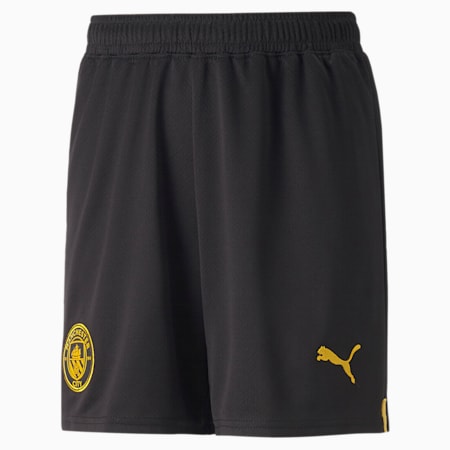 Manchester City FC 22/23 Replika Spodenki Młodzieżowe, Puma Black-Tango Red, small