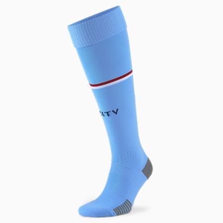 Manchester City F.C. Striped Replica Socks Men, Team Light Blue-Intense Red, small