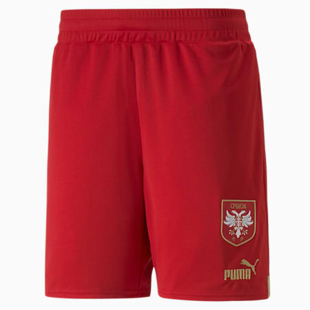 Pantaloncini replica Serbia 22/23 uomini, Chili Pepper-Victory Gold, small