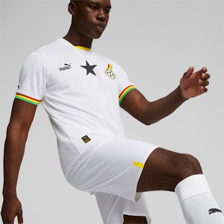 Camiseta réplica 1.ª equipación Ghana 22/23 para hombre, Puma White-Puma Black, small