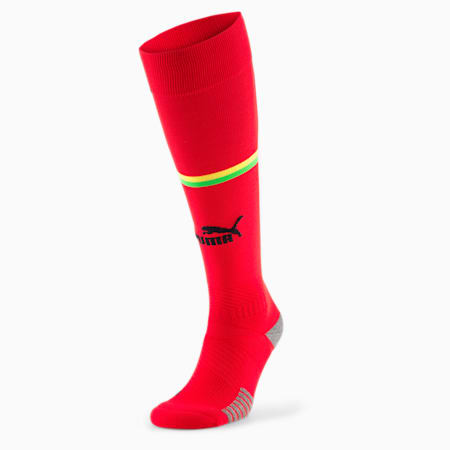 Chaussettes rayées Ghana Homme, Puma Red-Dandelion, small