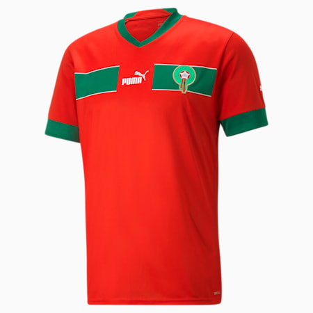 Maillot Home 2022 du Maroc, Puma Red-Power Green, small