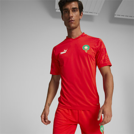 Morocco 22/23 Replica Shorts Men, Puma Red-Power Green, small