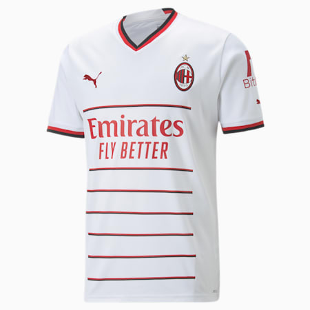 A.C. Milan Away 22/23 Replica Jersey Youth, Puma White-Tango Red, small-IND