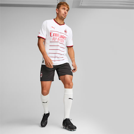 Shorts para hombre réplica de la equipación 22/23 del A.C. Milan, Puma Black-Tango Red, small