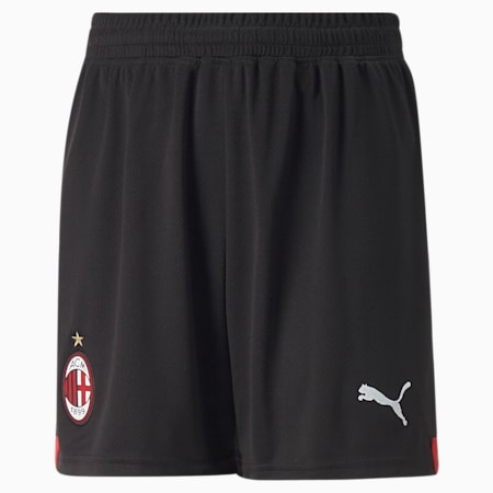 Shorts A.C. Milan 22/23 Replica da ragazzo, Puma Black-Tango Red, small