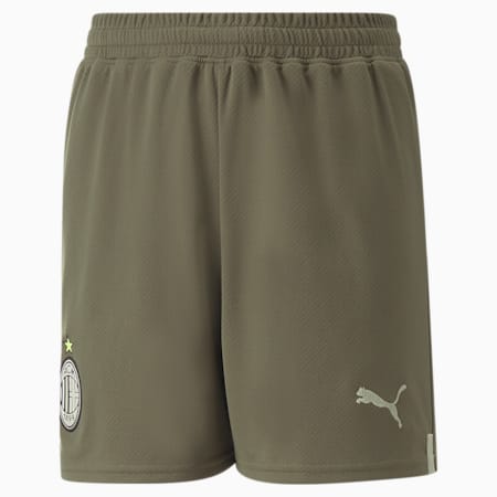 Short A.C. Milan 22/23 Replica Enfant et Adolescent, Dark Green Moss-Spring Moss, small