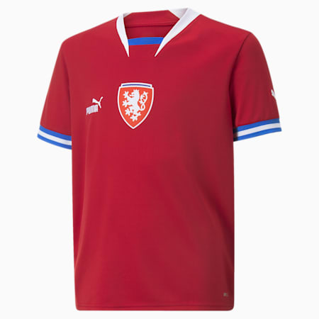 Czechy Domowe 22/23 Replika Jersey Młodzieżowe, Chili Pepper, small