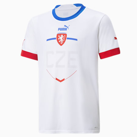 Tsjechië Uit 22/23 Replica Jersey Jeugd, Puma White, small