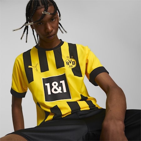 / /Aucun PUMA Sport- & Badmode Sportmode Sportshirts Maat L Borussia Dortmund Prematch voetbalshirt 